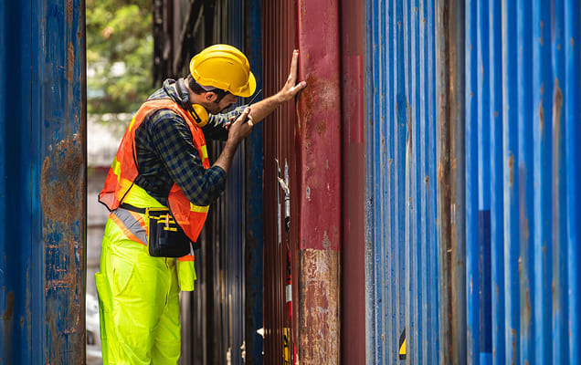 Shipping container repair and fabrication services